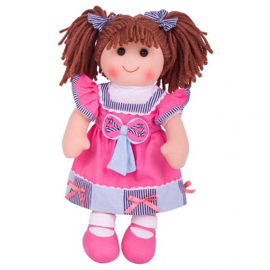 Bigjigs - Πάνινη κούκλα "Emma" 38 εκ.