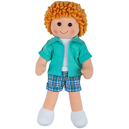 Bigjigs - Πάνινη κούκλα "Jacob" 28cm