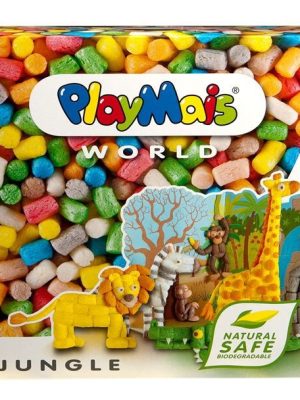 Playmais -Κατασκευές με κάρτες και σφουγγαράκια "Ζούγκλα"