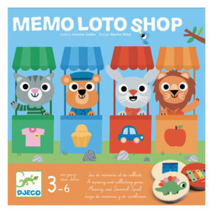 Djeco - Παιχνίδι Μέμο - Λότο "Ζωάκια την αγορά"