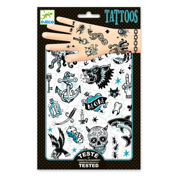Djeco - Τατουάζ "Ασπρόμαυρα σχέδια"