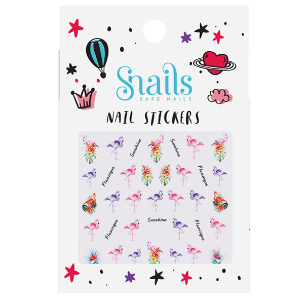 Snails – Nail Stickers “Φλαμίνγκο”