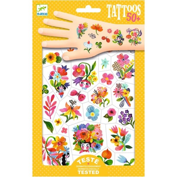 Djeco – Παιδικά τατουάζ “Λουλούδια”