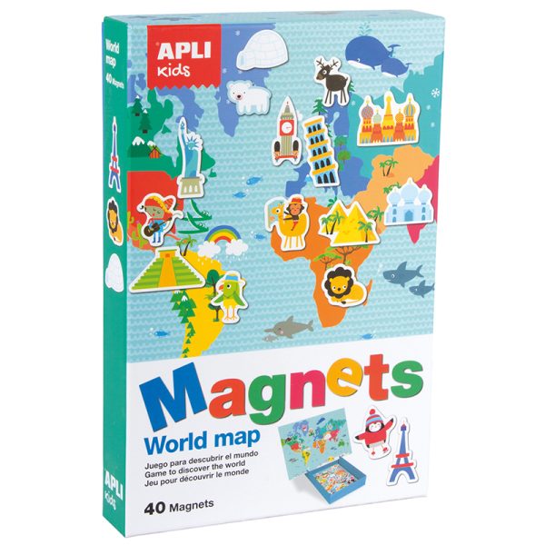Apli Kids – Μαγνητικό παιχνίδι “Παγκόσμιος χάρτης”