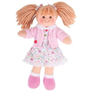 Bigjigs - Πάνινη κούκλα "Poppy" 28cm