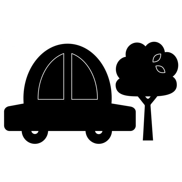 Apli Kids – Αυτοκόλλητος πίνακας μαυροπίνακα “Αυτοκίνητο”