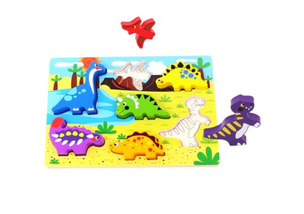 Tooky Toy - Ξύλινα σφηνώματα "Δεινόσαυροι"