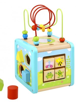 Tooky Toy - Ξύλινος κύβος πολλαπλών δραστηριοτήτων