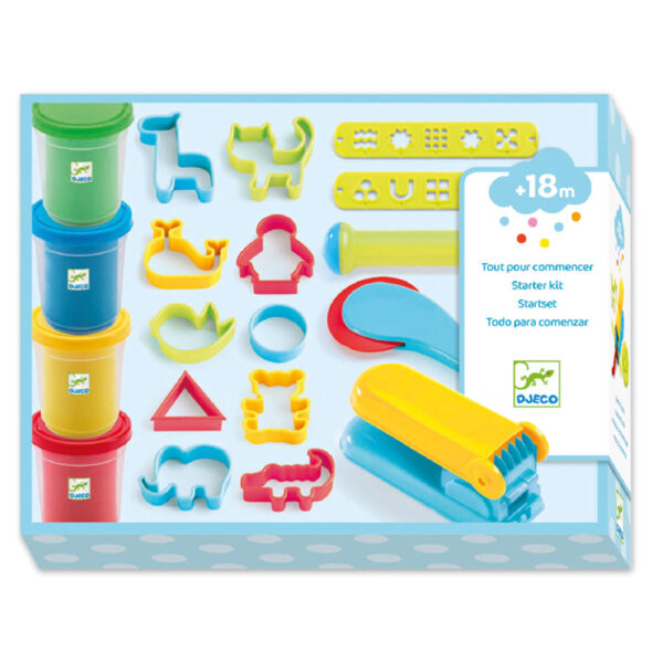 Djeco – Σετ 4 πλαστοζυμαράκια και 15 εργαλεία