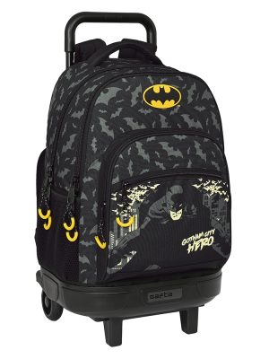 Safta - Τσάντα πλάτης Δημοτικού με trolley "Batman"