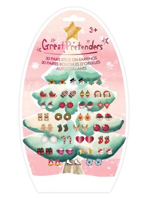 Great Pretenders - Σκουλαρίκια αυτοκόλλητα "Χριστούγεννα"