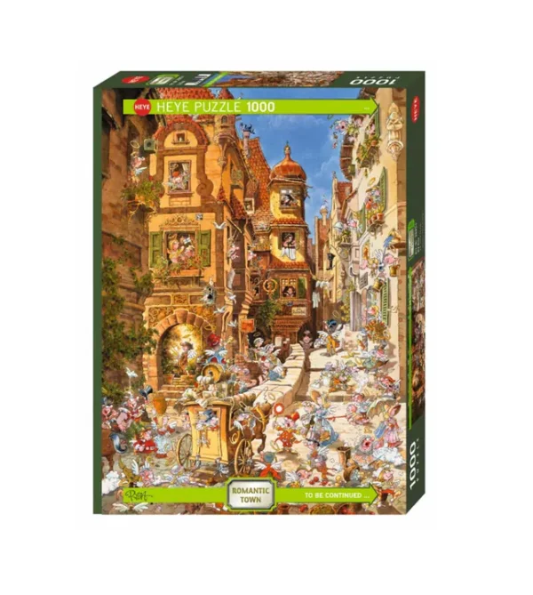 Heye - Παζλ "Romantic Town" 1000 κομματιών