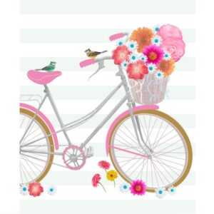 Fun Creations - Ευχετήρια κάρτα "Ποδήλατο με λουλούδια"