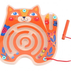 Tooky Toy - Ξύλινος μαγνητικός λαβύρινθος "Γάτα"