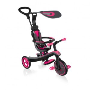 Globber - Παιδικό τρίκυκλο Trike Explorer 4 σε 1 "Fuchsia Pink"