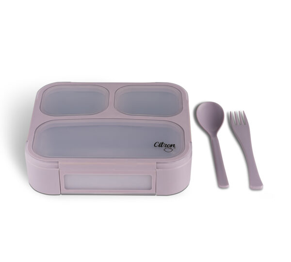 Citron - Lunchbox με κουτάλι και πιρούνι "Purple"