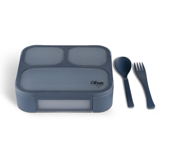 Citron - Lunchbox με κουτάλι και πιρούνι "Dark Blue"