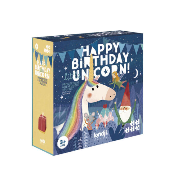 Londji - Παζλ "Happy birthday Unicorn" 2, 4, 6, 8,10 κομματιών