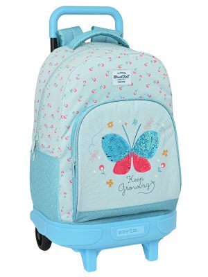 Safta - Τσάντα πλάτης Δημοτικού με trolley "Butterfly"