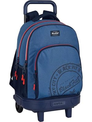 Safta - Τσάντα πλάτης Δημοτικού με trolley "Blue"