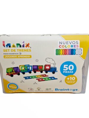 Imanix - Μαγνητικό Παιχνίδι Κατασκευών "Τρένο" 50 κομματιών