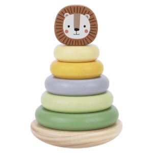 Tooky Toy - Ξύλινος πύργος στοίβαξης "Λιοντάρι"