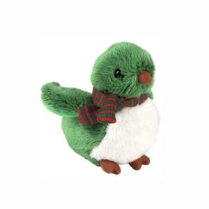 Χριστουγεννιάτικο λούτρινο πουλάκι με ήχο "Πράσινο"